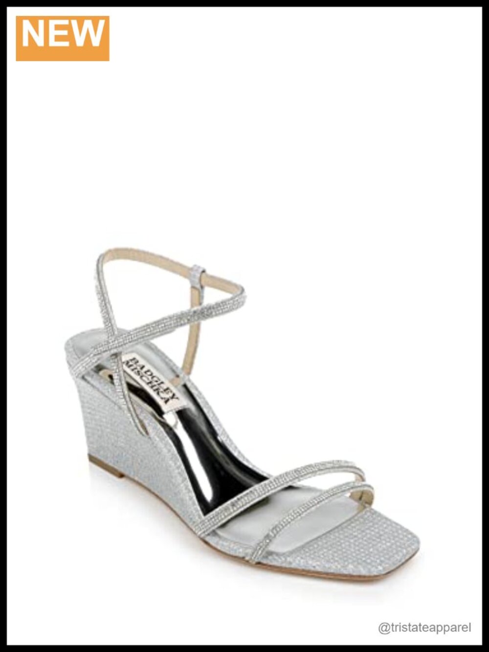 Wedge Heels with Leather Lining Ankle Strap Push Lock for Wedding Prom